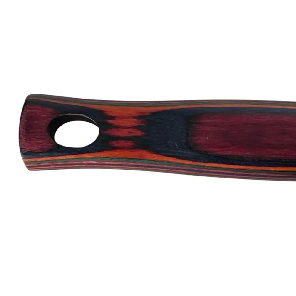 Handcrafted Wooden Serving Spatula Colorful Single Utensil Salad Server
